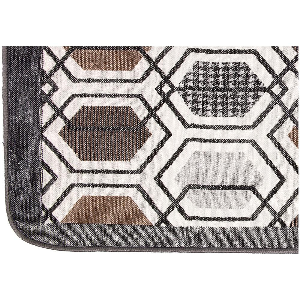 Tappeto Bagno Doccia Antiscivolo Mod. Vietri Tappetino Super Assorbente Cotone Pelo Corto 60x170 Marrone - Foto 2