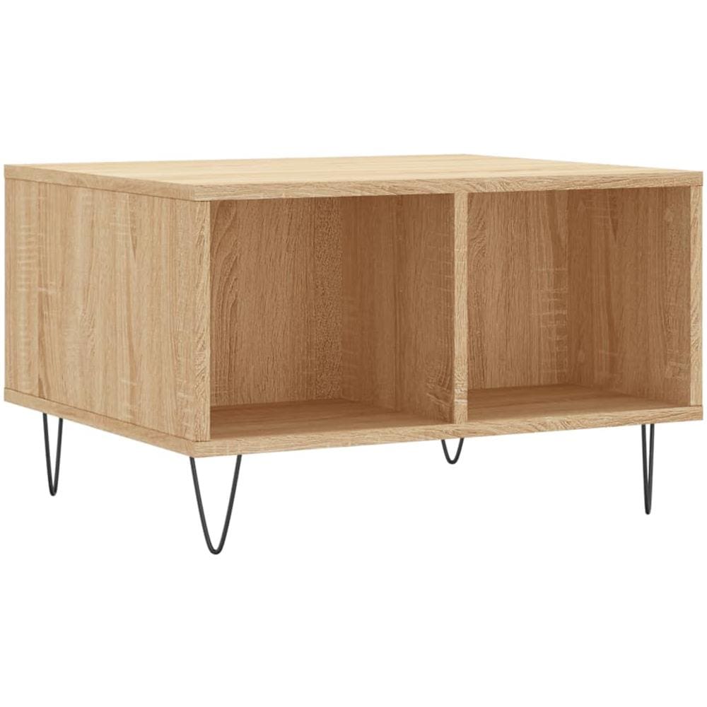 Tavolino Salotto Rovere Sonoma 60x50x36,5 Cm Legno Multistrato - Foto 2