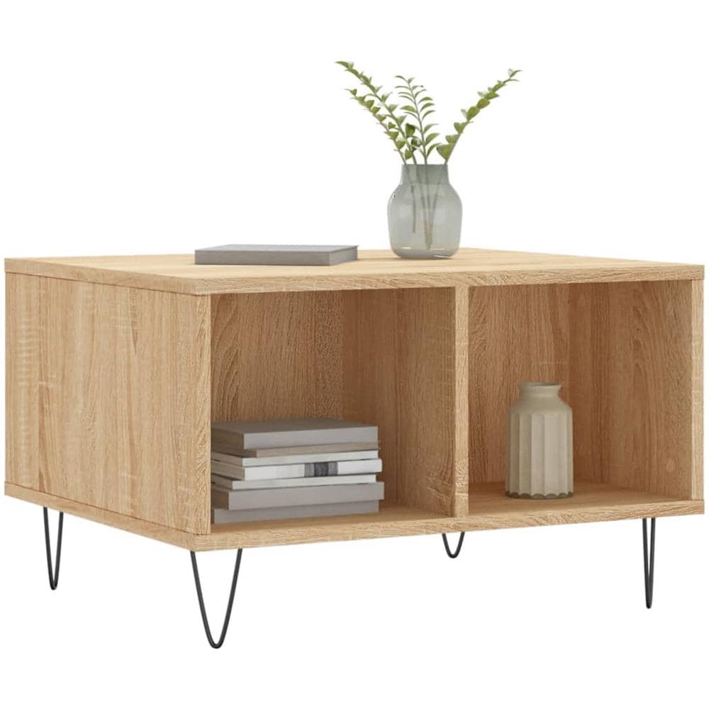 Tavolino Salotto Rovere Sonoma 60x50x36,5 Cm Legno Multistrato - Foto 3
