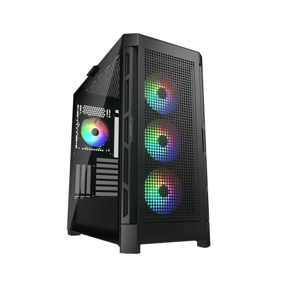 Case Airface Pro RGB Midi Tower ATX, CEB, EATX, micro ATX, Mini-ITX 3 Porte USB 3.2 Colore Nero (Finestrato) - Foto 1