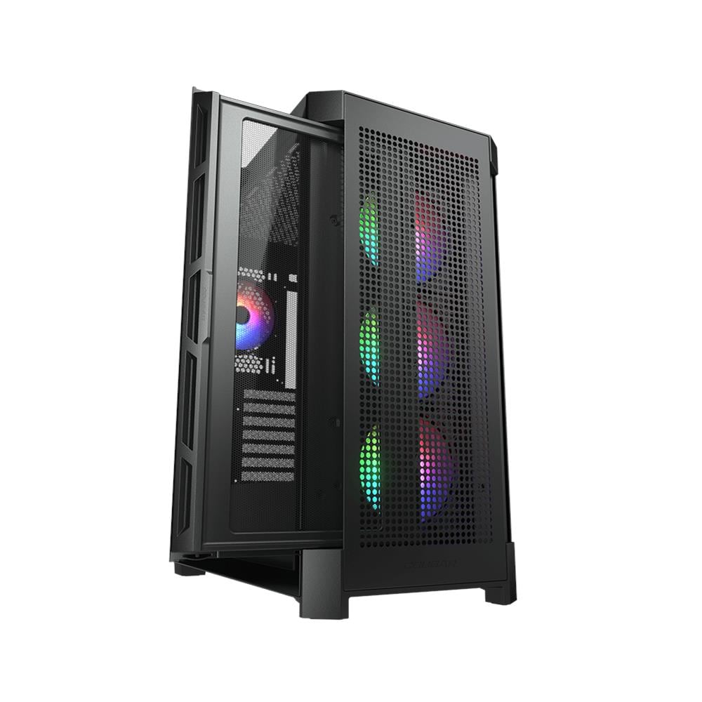 Case Airface Pro RGB Midi Tower ATX, CEB, EATX, micro ATX, Mini-ITX 3 Porte USB 3.2 Colore Nero (Finestrato) - Foto 2