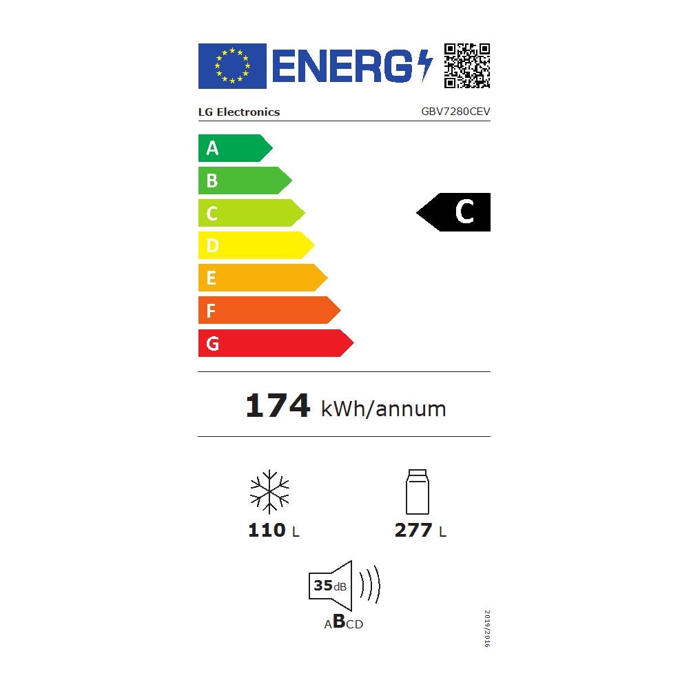 Frigorifero Combinato GBV7280CEV Multi Air Flow Total No Frost Classe C Capacità Netta 387 Litri Colore Nero - Foto 2