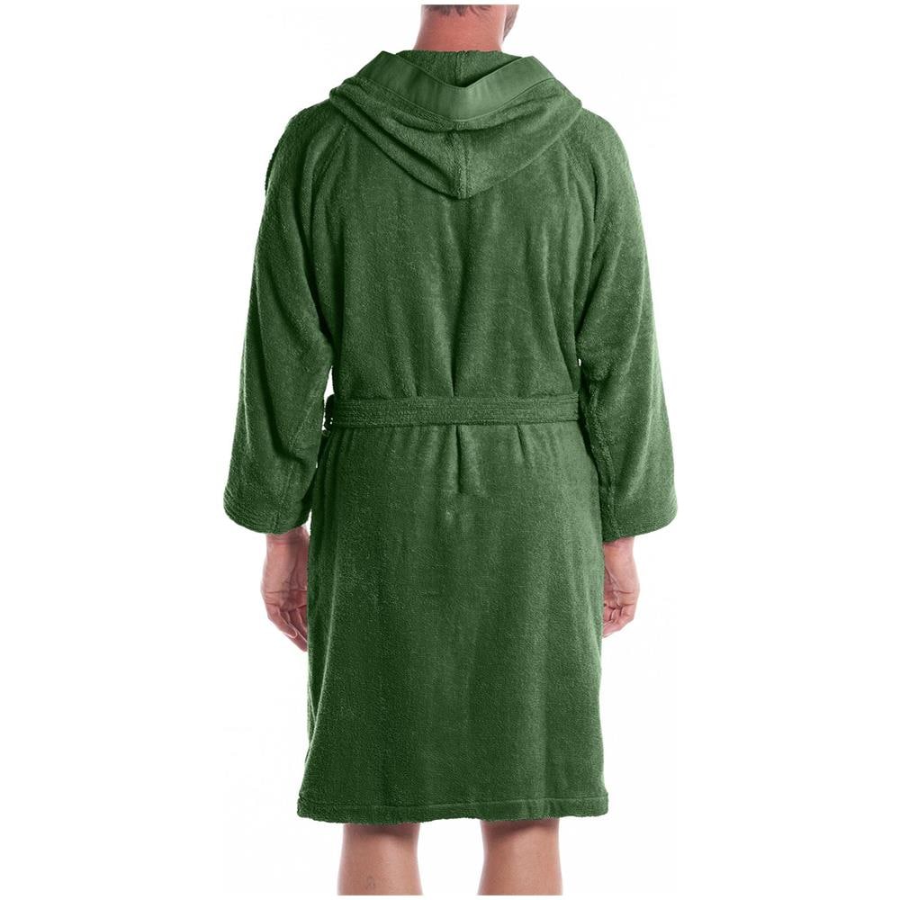 Accappatoio Con Cappuccio Spugnissima Soft In Cotone Colore Verde Misura Xxl - Foto 2