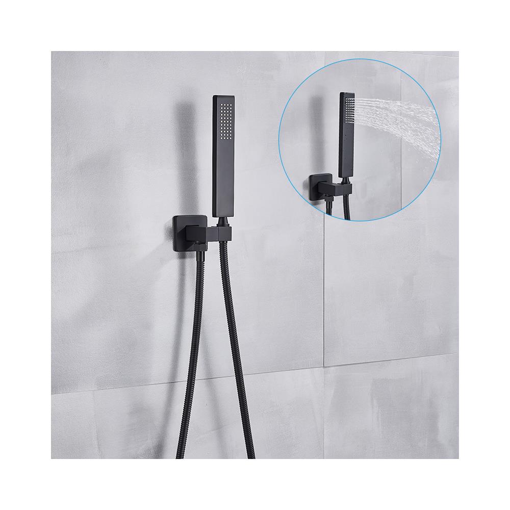 Set miscelatore doccia, Blackswan, tipo M73.13, modello nero opaco, misura 55 cm - Foto 4
