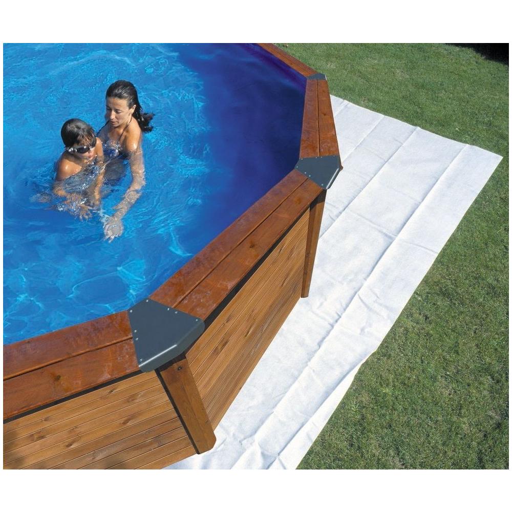Tappeto Per Piscina Tonda, Poliestere 100 Gr / Mq, Protezione Souolo 250x250 Cm - Foto 1