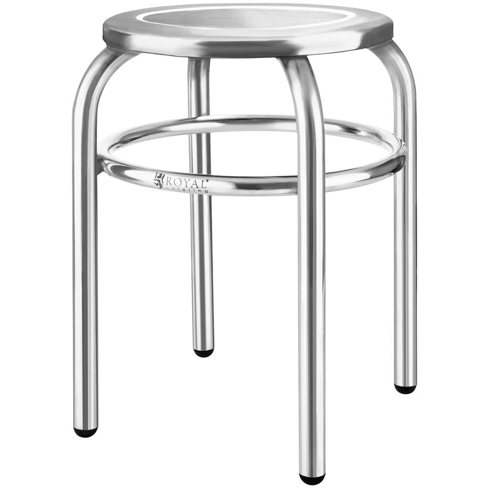 Sgabello Basso In Acciaio Inox - Diametro 29 Cm - Foto 1
