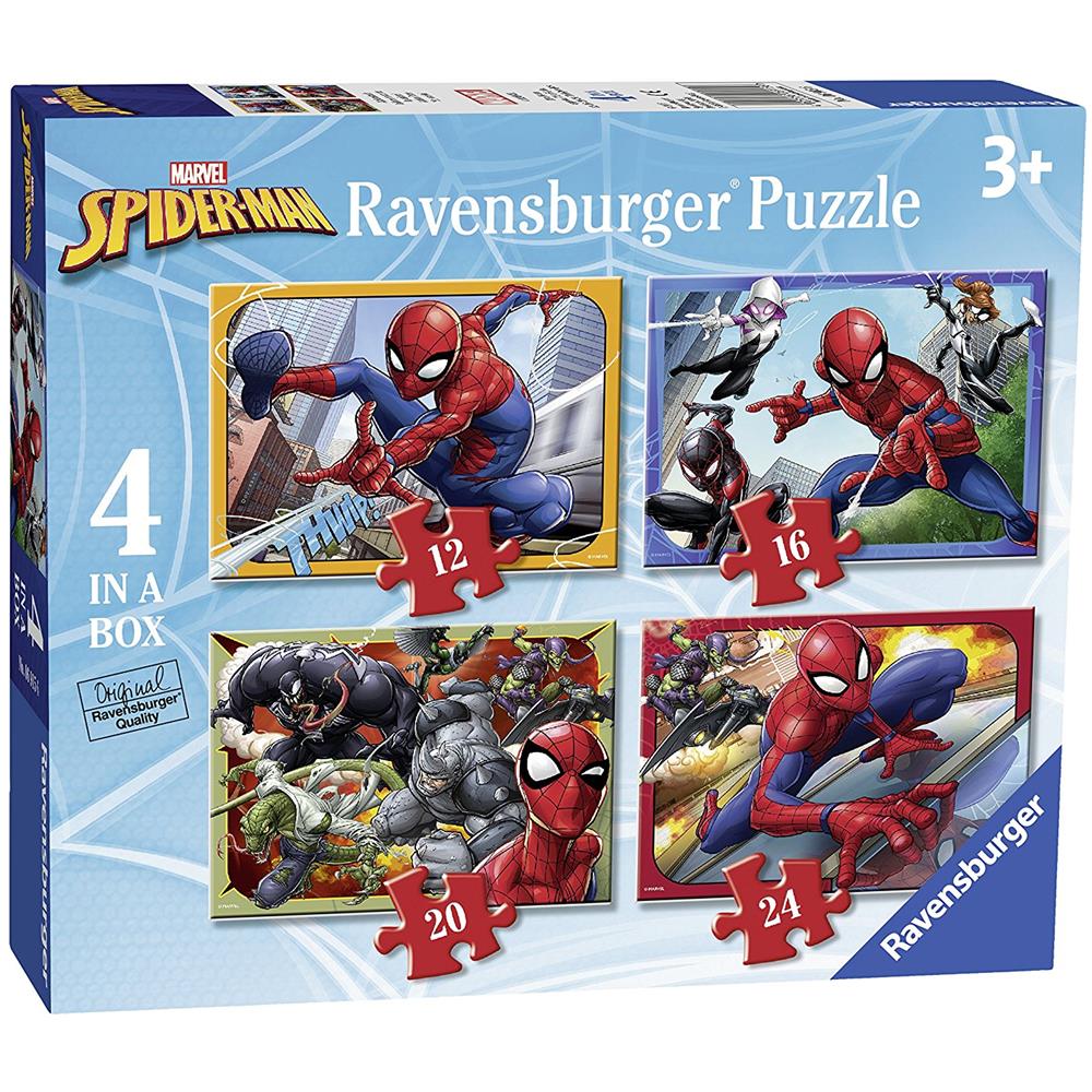 Puzzle 4in1 Spiderman da 12 16 20 24 Pezzi - Foto 1