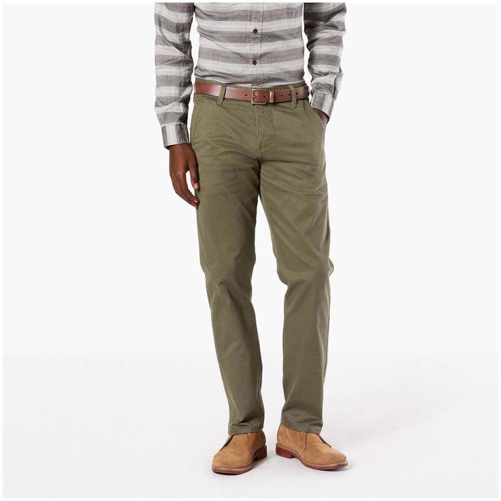 Pantaloni Alpha Khaki Slim Tapered L34 Abbigliamento Uomo W40-l34 - Foto 1