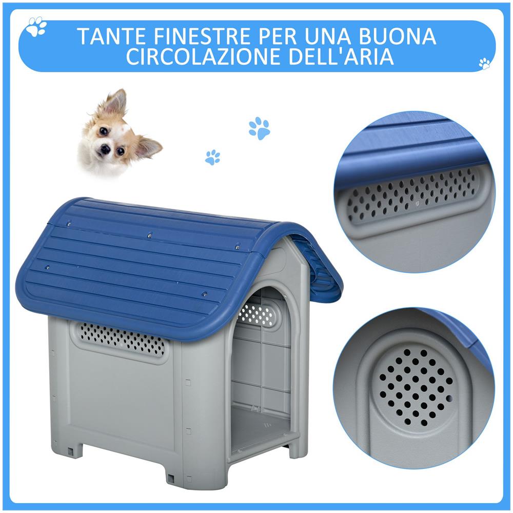 Cuccio PawHut Cuccia per Cani di Taglia Piccola Casetta da Esterno Chihuahua Carlino 