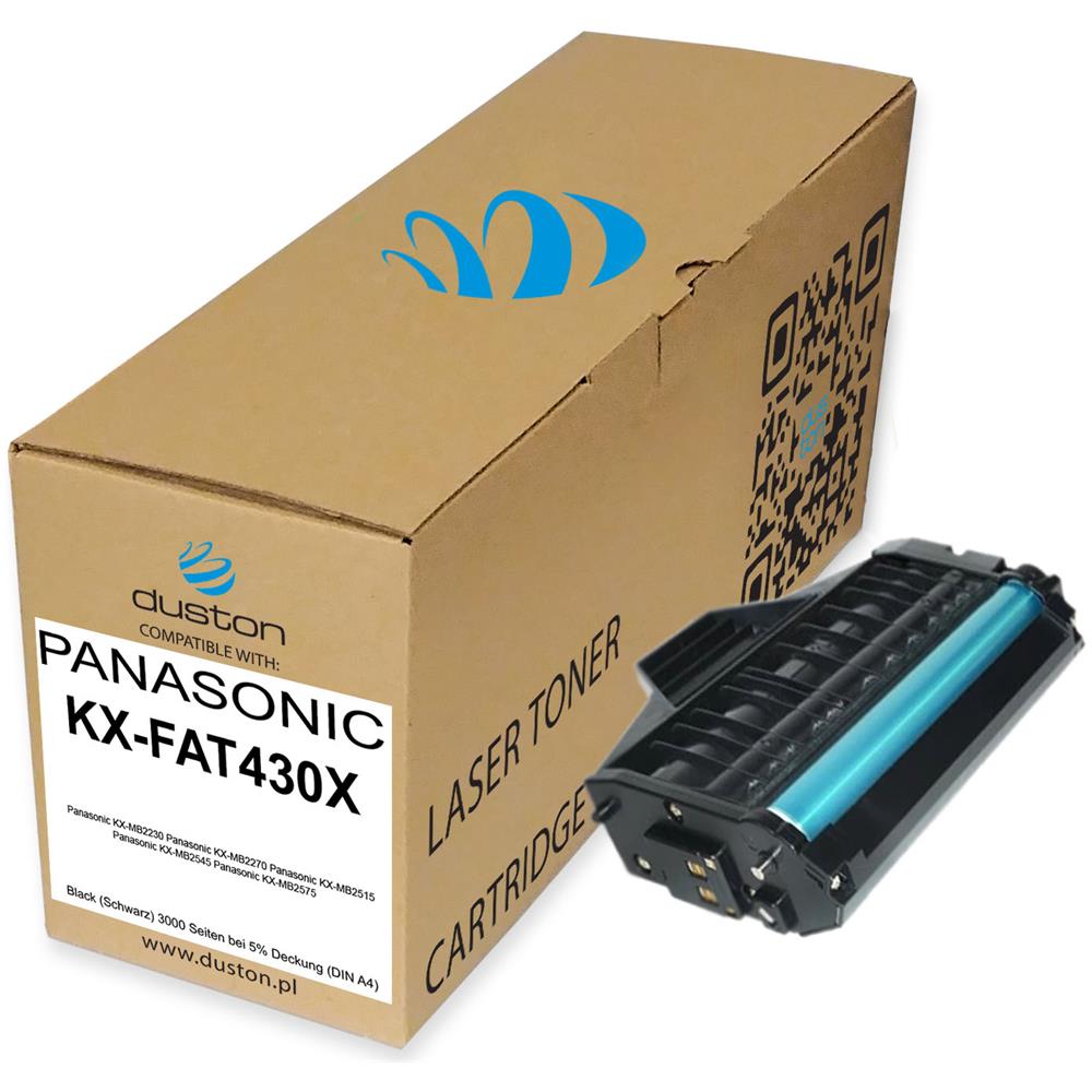 TONER COMPATIBILE - 2x Kxfat430x, Kx-fat430x Negro Compatible Con Panasonic Kxmb2230 Kxmb2270 Kxmb2515 Kxmb2545 Kxmb2575 - Foto 2