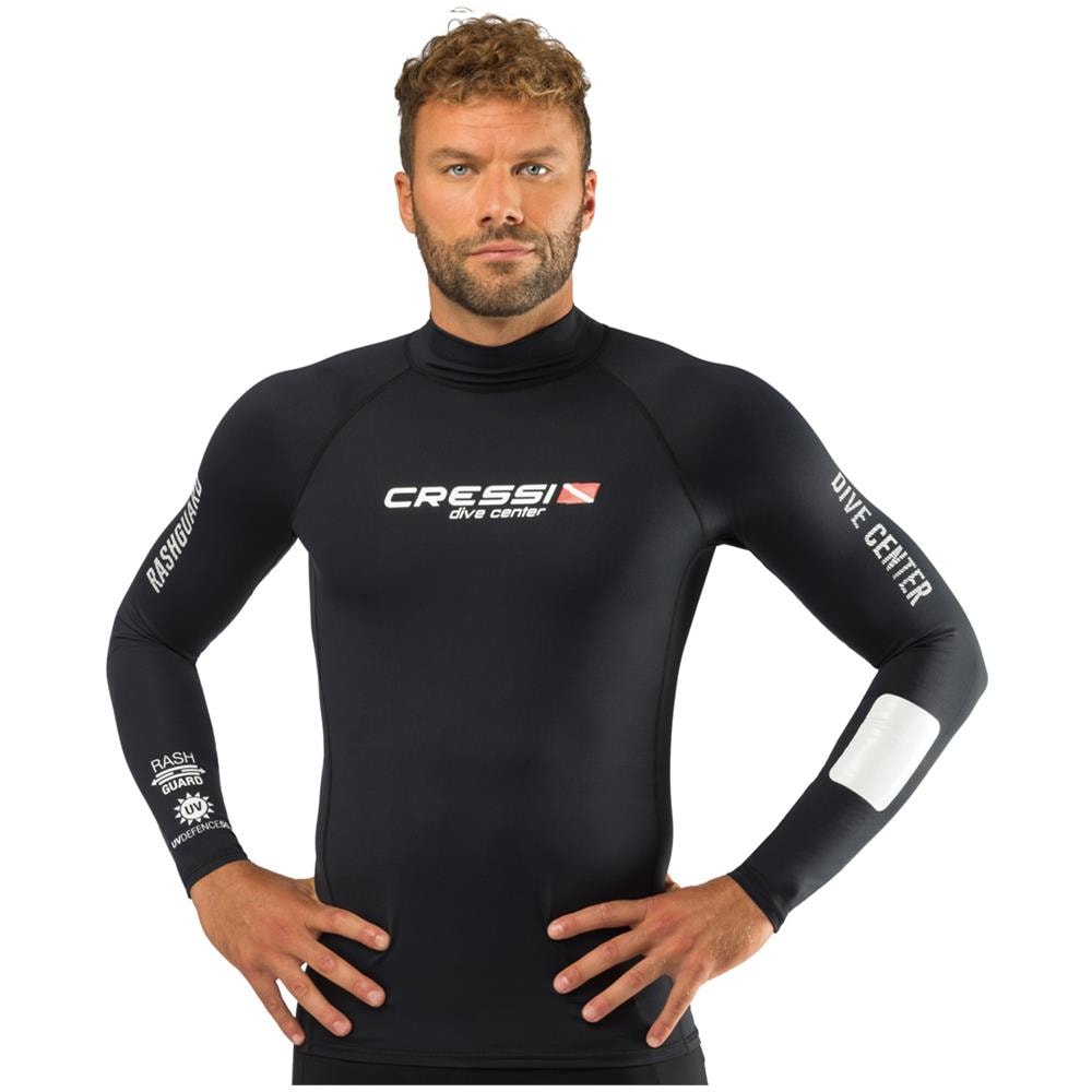Rash Guard Dive Center Maniche Lunghe Uomo Nero Xl - Foto 1