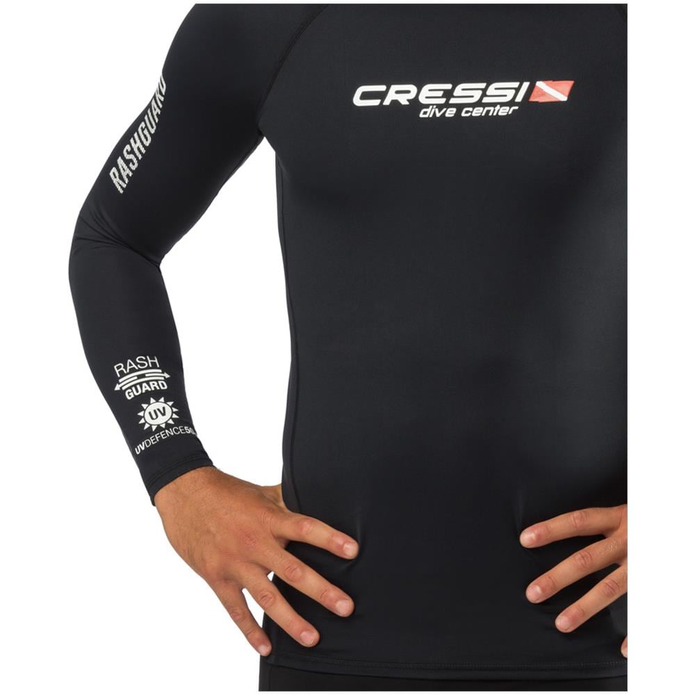 Rash Guard Dive Center Maniche Lunghe Uomo Nero Xl - Foto 3