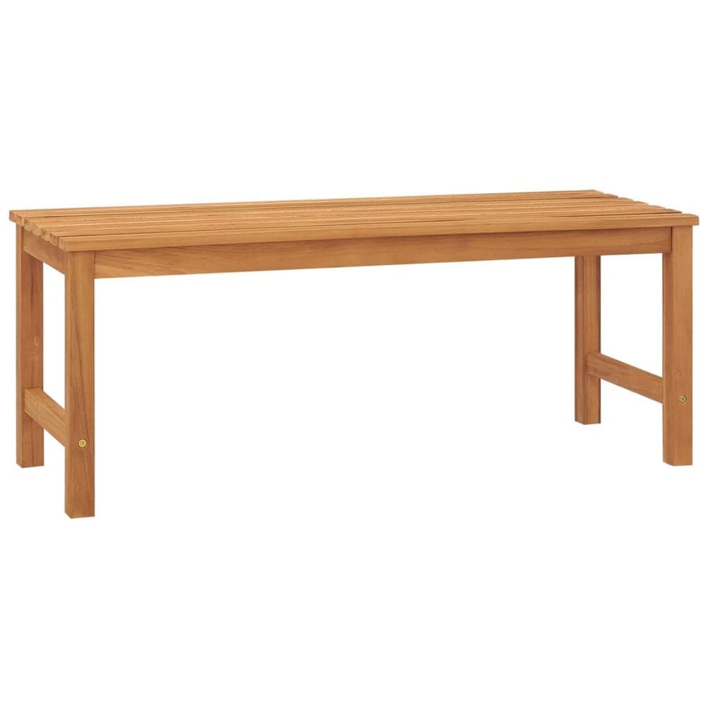Panchina da Giardino 114 cm in Legno Massello di Teak - Foto 1
