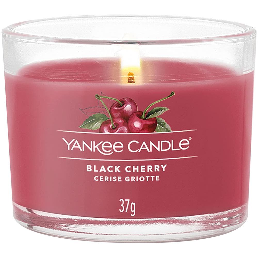 Set 3 Candele Black Cherry Yankee Candle Rosso - Foto 2