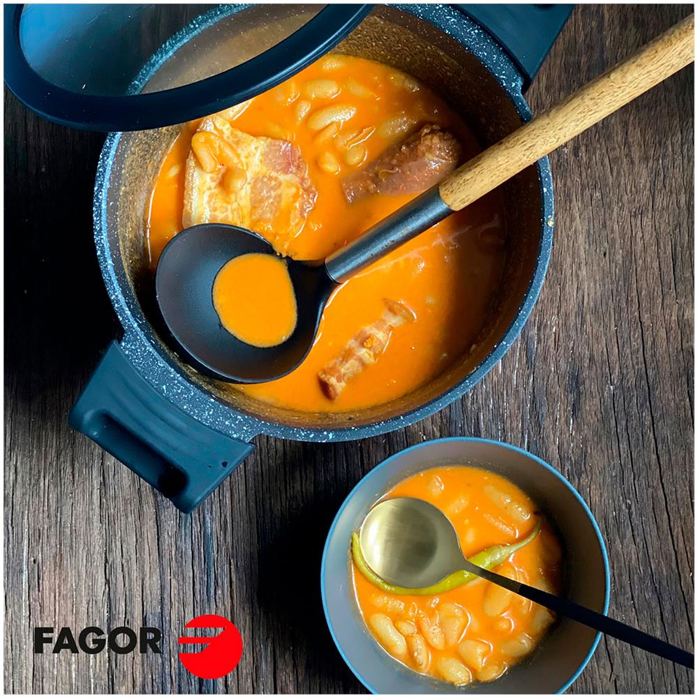 Fagor Alutherm Casseruola Induzione 24 Cm Alluminio Fuso Antiaderente Senza Pfoa, Vetroceramica  Nero - Foto 8