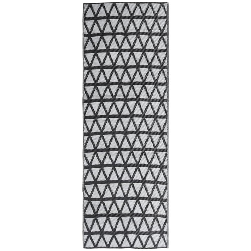 Tappeto Per Esterni Nero 80x250 Cm In Pp - Foto 2