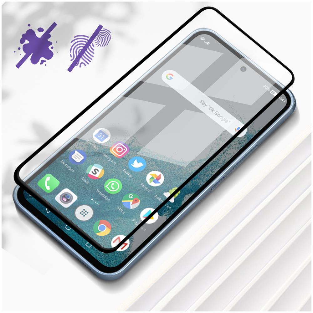 Vetro Temperato 9h Per Samsung Galaxy A54 5g Anti-macchie Bordo Nero - Foto 2