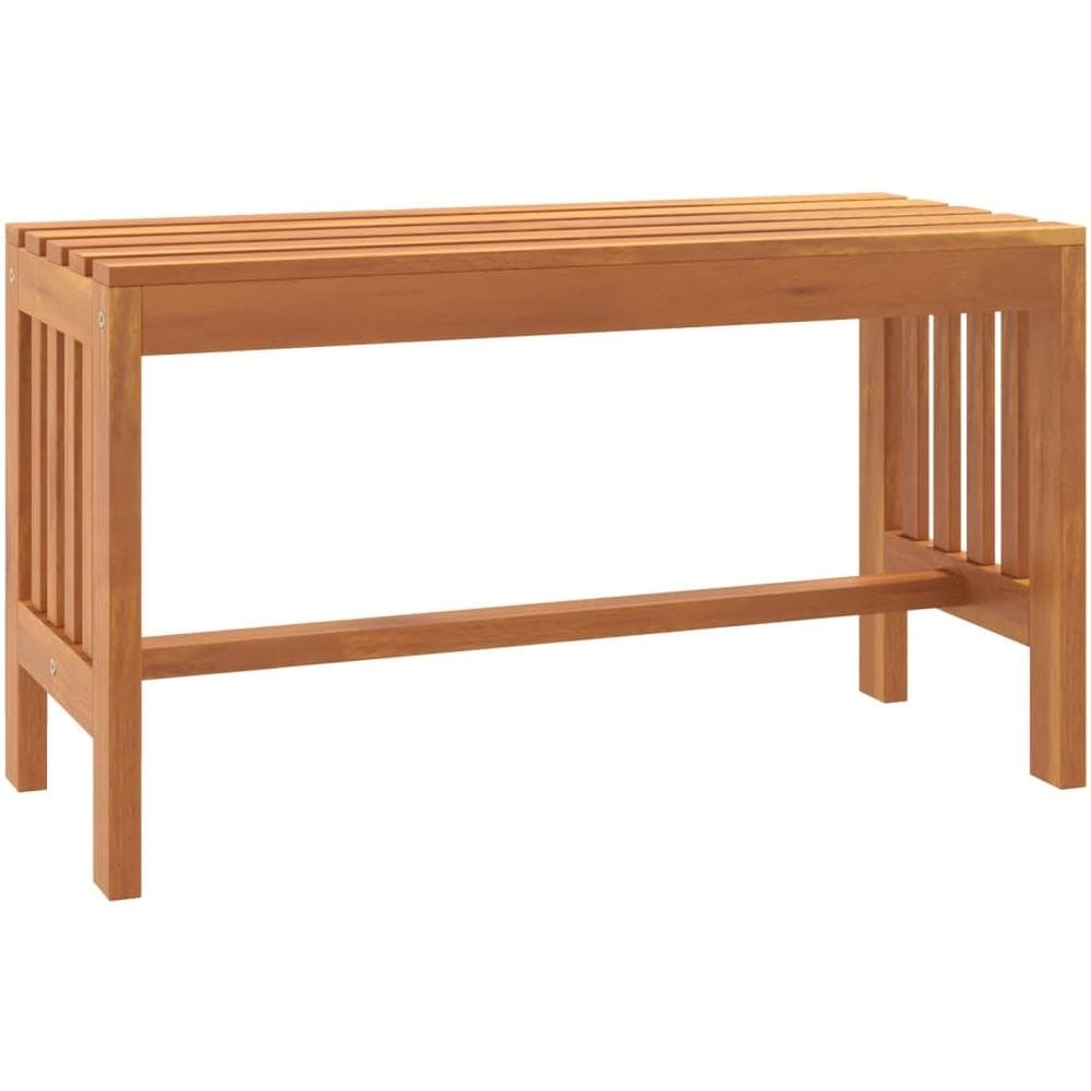 Panca da Giardino 80 cm Legno Massello di Eucalipto - Foto 2