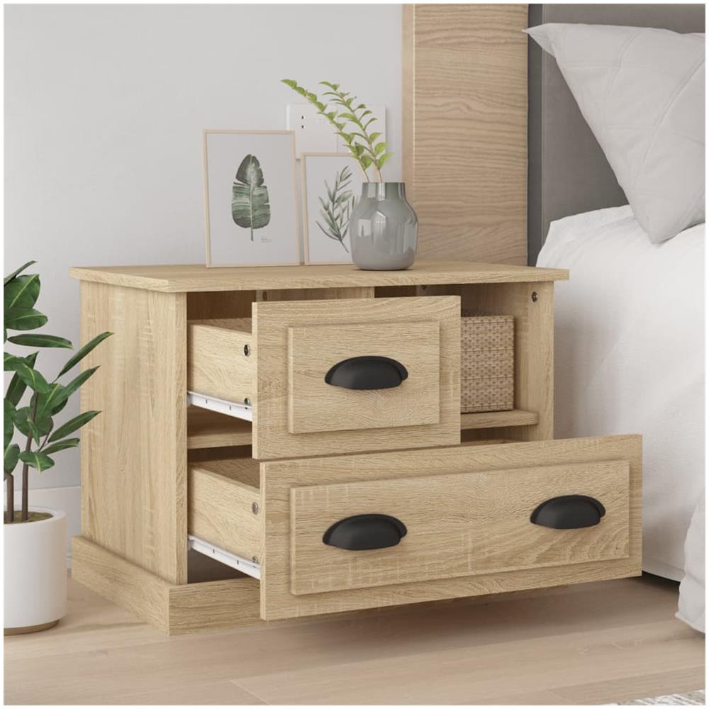 Comodino Rovere Sonoma 60x39x45 Cm - Foto 3