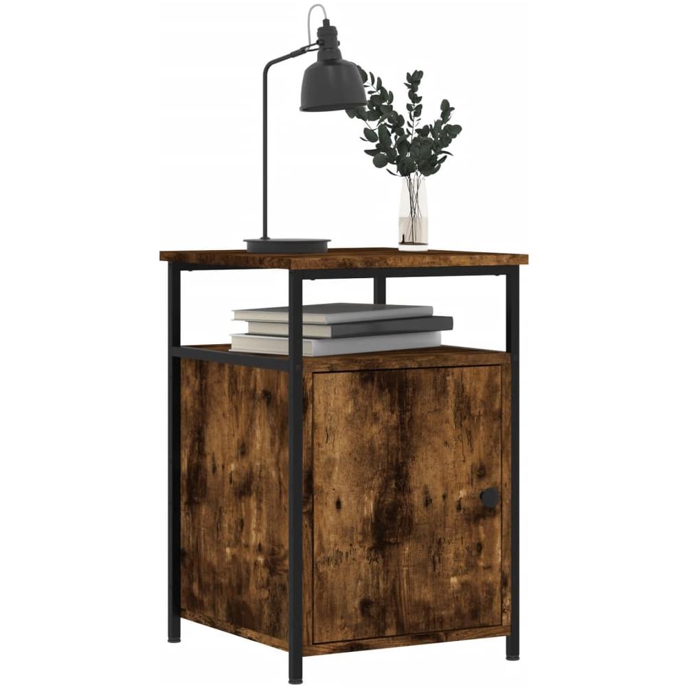 Comodino Rovere Fumo 40x42x60 Cm Legno Multistrato - Foto 2