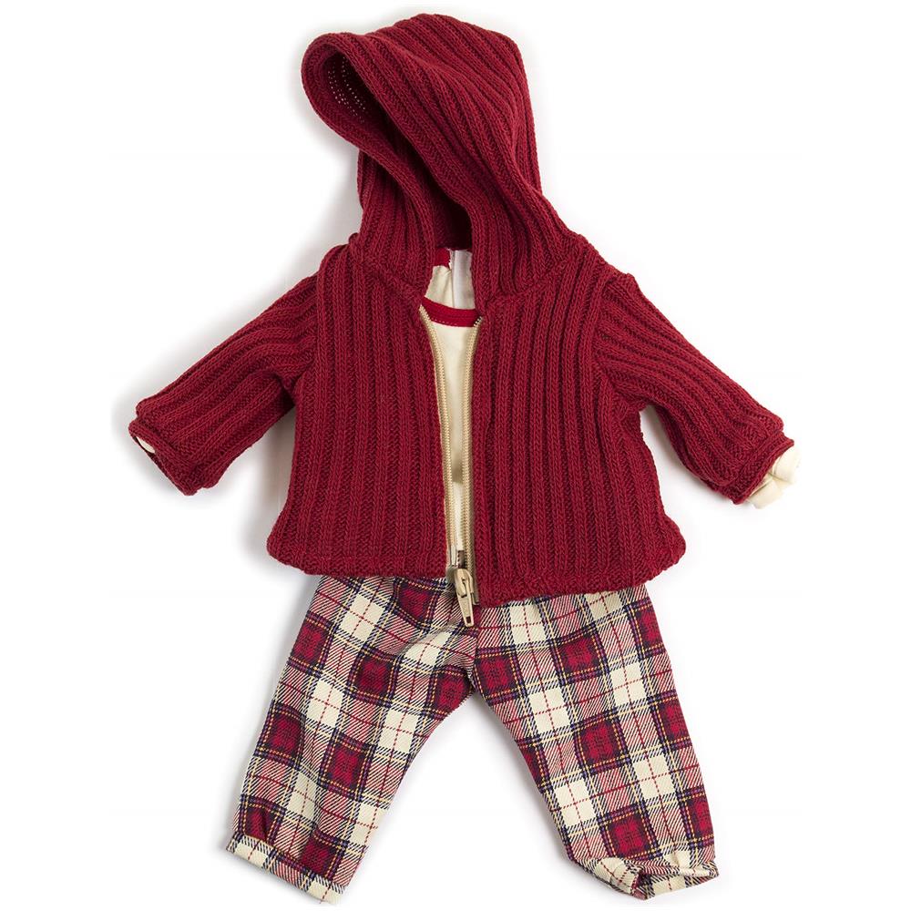 Set Pigiama Completo Per Bambola American Girl 18 Pollici – Top E Pantaloni Natalizi Fatti A Mano