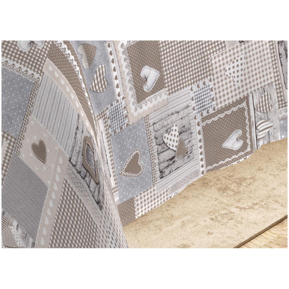 Sacco Copripiumino Piumone Letto In 100% Cotone Made Italy Vari Disegni Rp 2 Piazze Aprica Beige - Foto 5