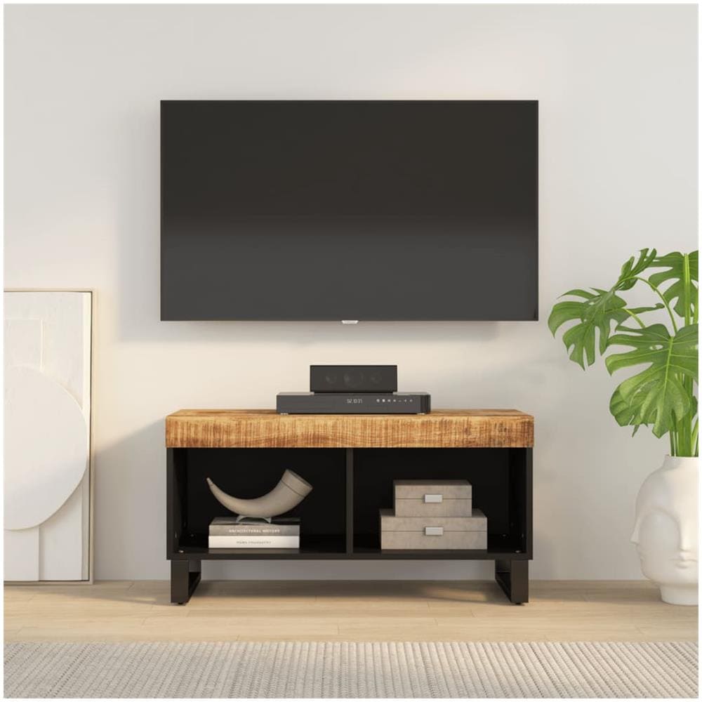 Mobile Porta Tv 85x33x43,5 Cm In Legno Massello Di Mango - Foto 1