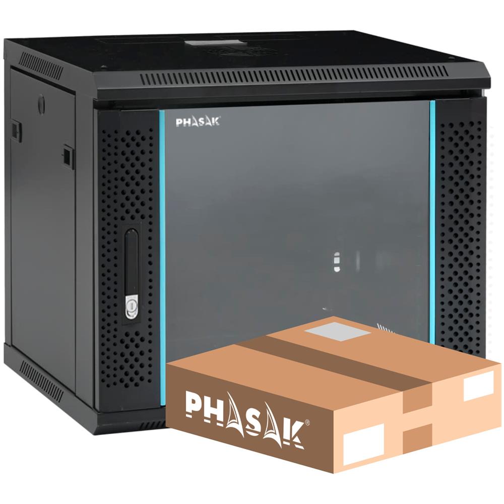 Armadio PHO 2109D Rack 9U da Parete 19" Colore Nero - Foto 1