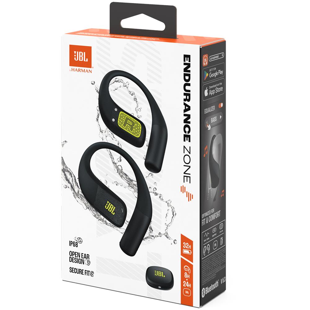 Endurance Zone Cuffie Sportive Open-Ear True Wireless con Archetto Ergonomico, colore Nero e Giallo - Foto 11