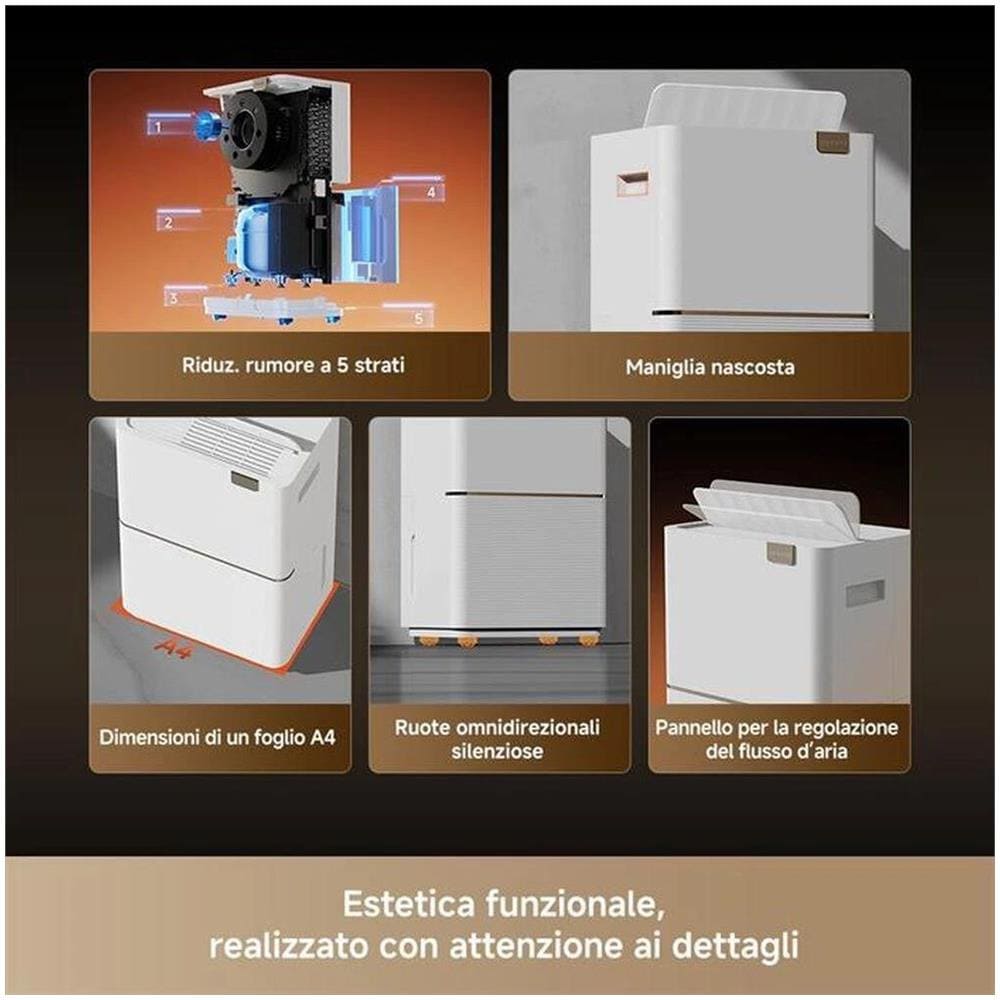 Deumidificatore DD20VIM 20L / 24h 2,5L controllo elettronico app - Foto 6
