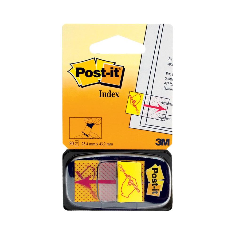 pz. 1 Post-it index 680-31 simbolo firma 25.4x43.2mm 11239 - Foto 2