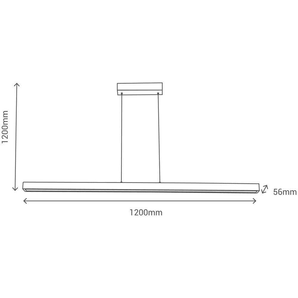 Lampadario Led 121cm Legno - Foto 4