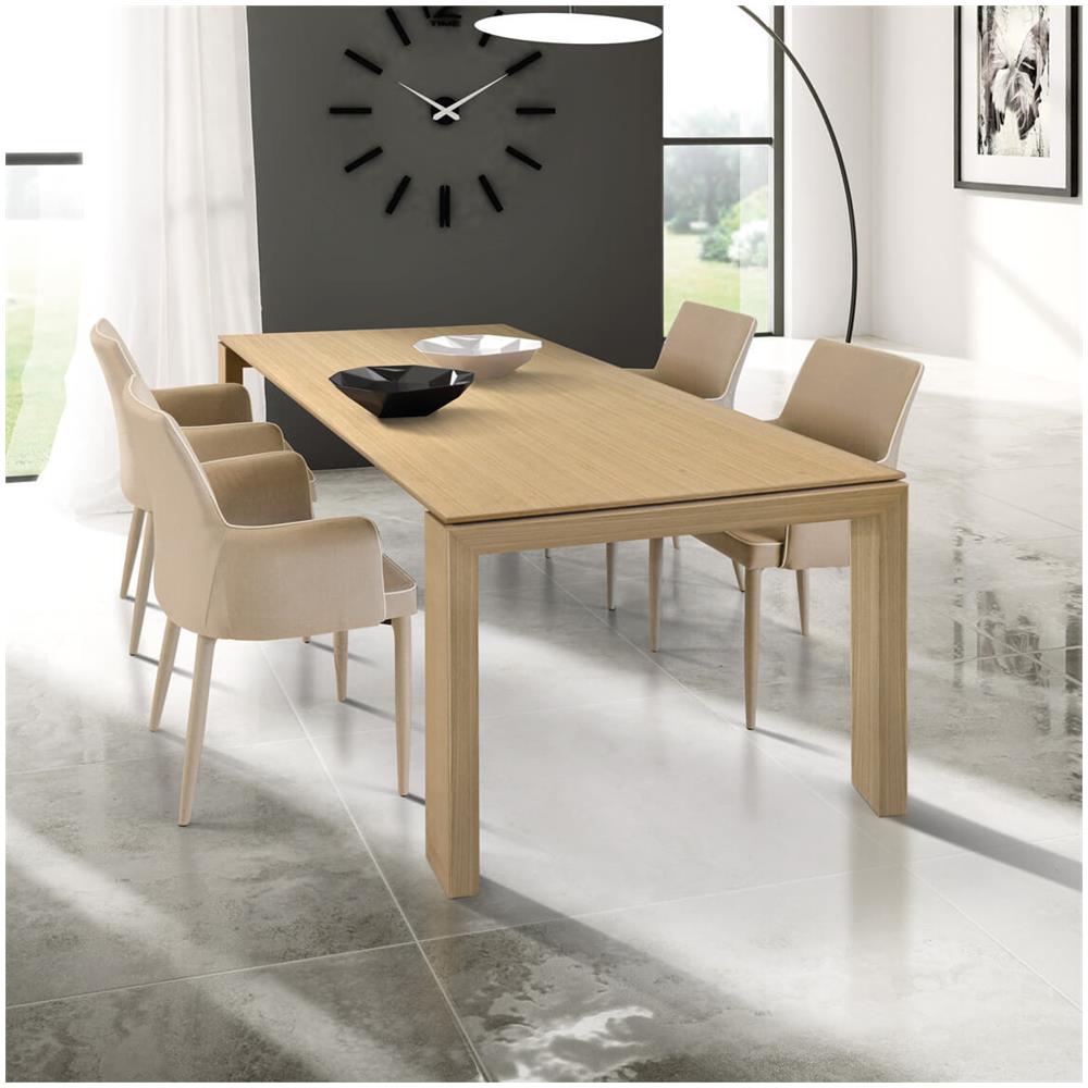 Arthur - Tavolo Da Pranzo Moderno Allungabile In Legno - Foto 2