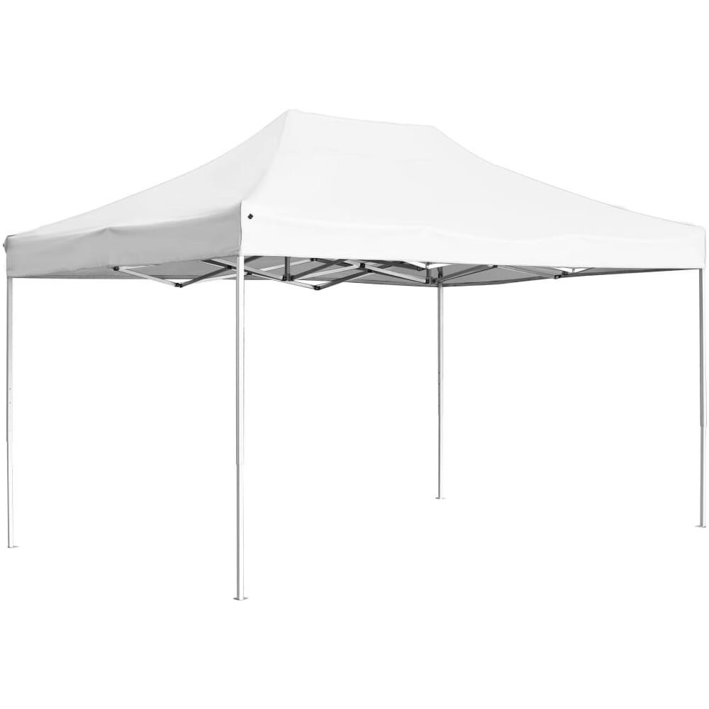 Gazebo Professionale Pieghevole Alluminio 4,5x3 m Bianco - Foto 1