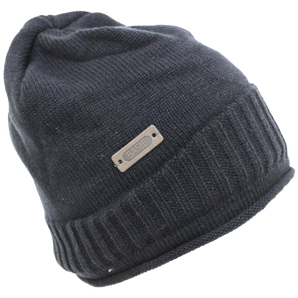 BASILE - Cappello Uomo Skipper Cuffia Berretto Zuccotto Senza Risvolto 100%  Acrilico Blu - ePRICE