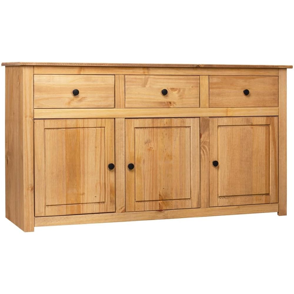 Credenza 135x40x80 cm in Legno Massello di Pino Panama Range - Foto 1