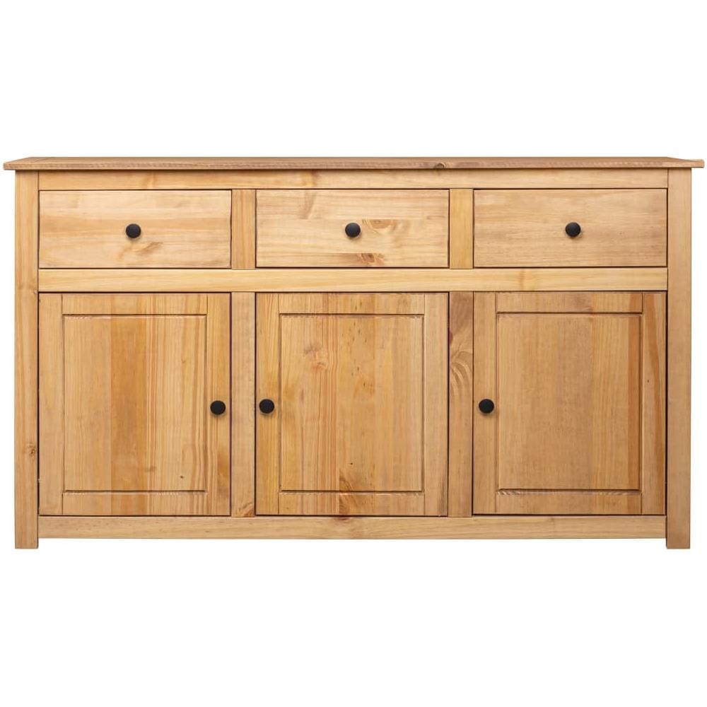 Credenza 135x40x80 cm in Legno Massello di Pino Panama Range - Foto 2