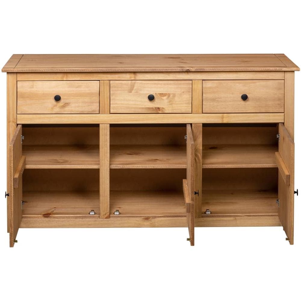 Credenza 135x40x80 cm in Legno Massello di Pino Panama Range - Foto 8
