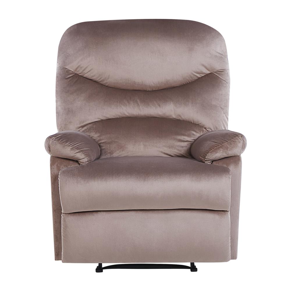 Poltrona In Velluto Taupé Regolabile Manualmente Eslov - Foto 2