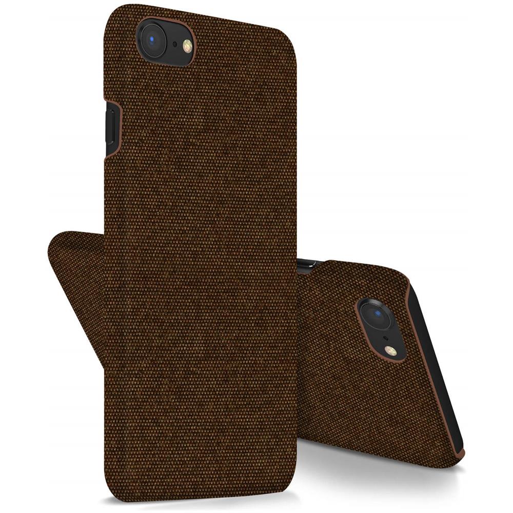 Cover Iphone 7 / 8 / Se 2020 Ibrida Finitura Tessuto Lavabile - Marrone - Foto 2