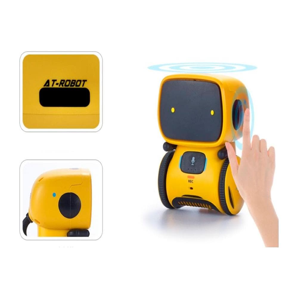 Robo One Robot Interattivo Intelligente, Controllo Vocale, Pulsanti A Sfioramento, Giallo - Foto 2