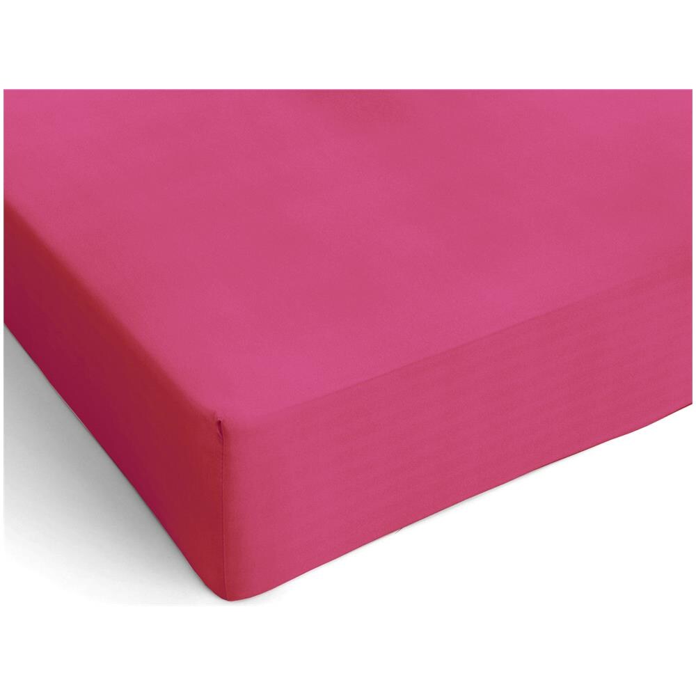 Lenzuolo Sotto Con Angoli In Microfibra - Matrimoniale 160/170 X 190/200 X 25 Cm - Fuxia - Foto 1