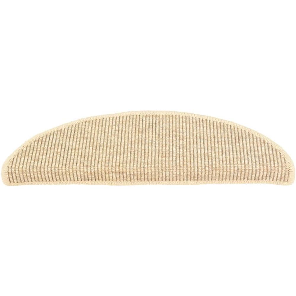 Tappeti Adesivi per Scale 15 pz 56x17x3 cm Beige Chiaro - Foto 7