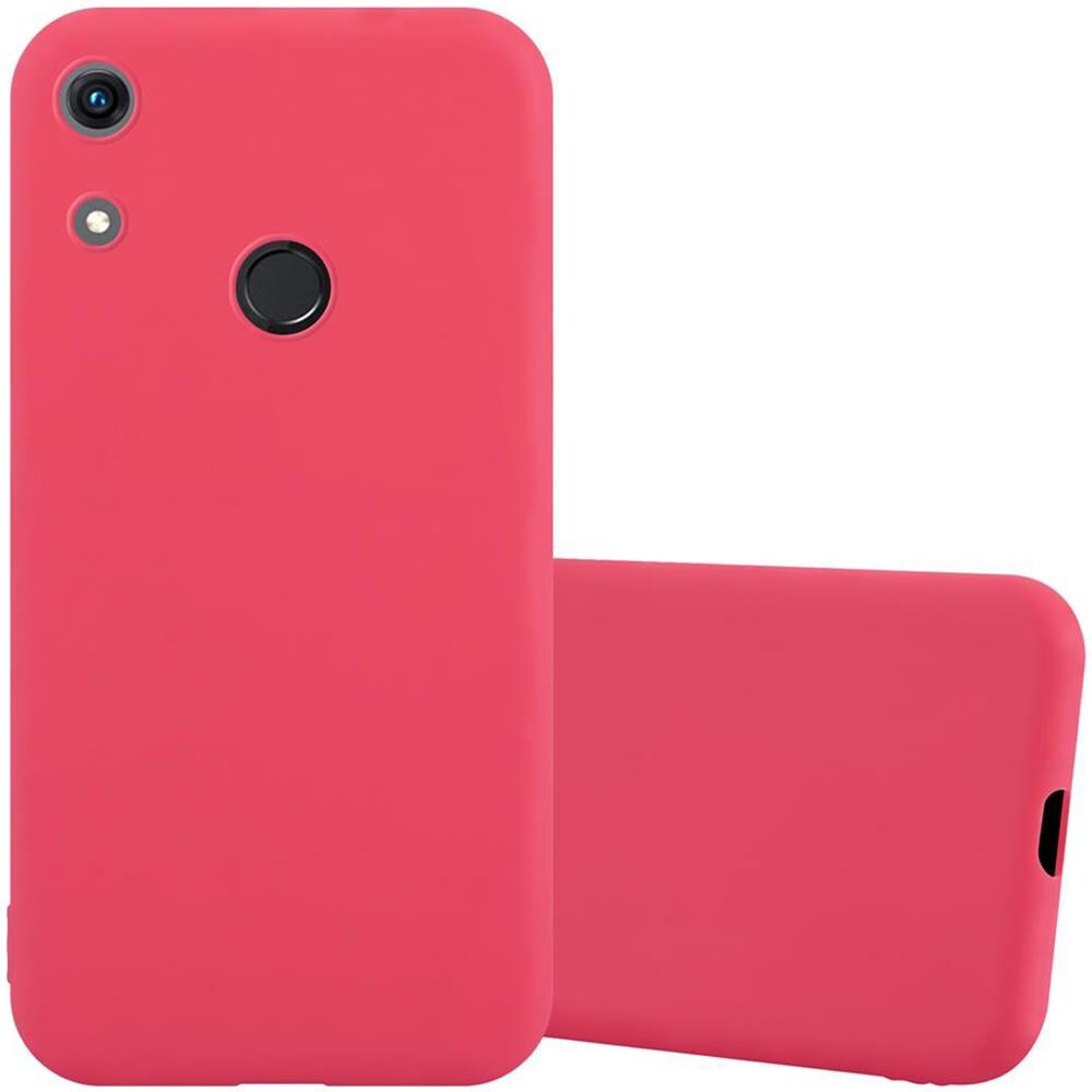 Custodia Compatibile Con Honor 8a In Candy Rosso - Coperchio Protettivo In Silicone Tpu Flessibile - Foto 1