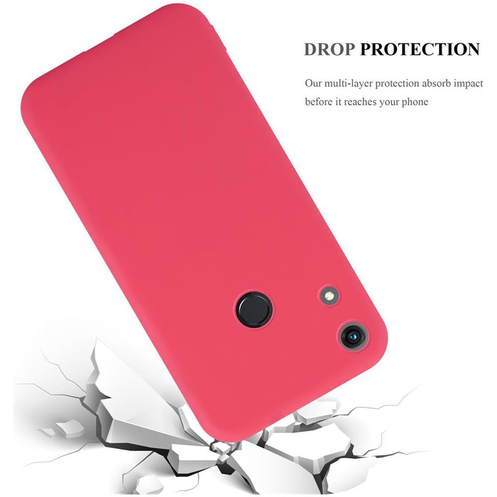 Custodia Compatibile Con Honor 8a In Candy Rosso - Coperchio Protettivo In Silicone Tpu Flessibile - Foto 8