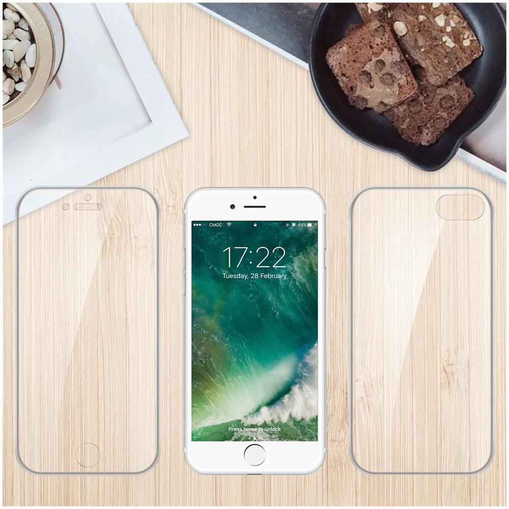 Cadorabo Custodia Compatibile Con Apple Iphone 7 / 7s / 8 / Se 2020 In Transparente - 360° Full Body Copertura Protettiva - Protezione Anteriore E Posteriore, Protezione A Tutto Tondo Con Protezione Del Display - Foto 7