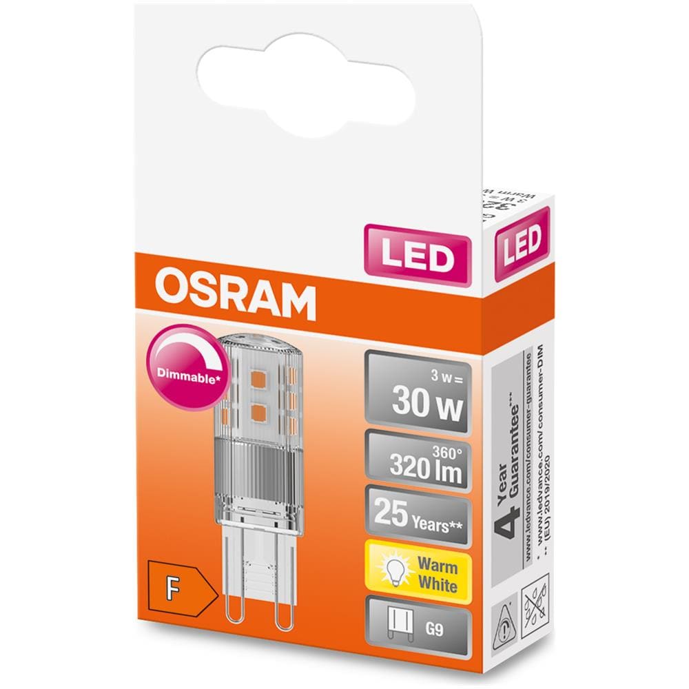 Led Pin G9 Dim / Lampada Led: G9, Dimmerabile, 3 W, 30 W Sostituzione Per, Chiaro, Warm White, 2700 K - Foto 2