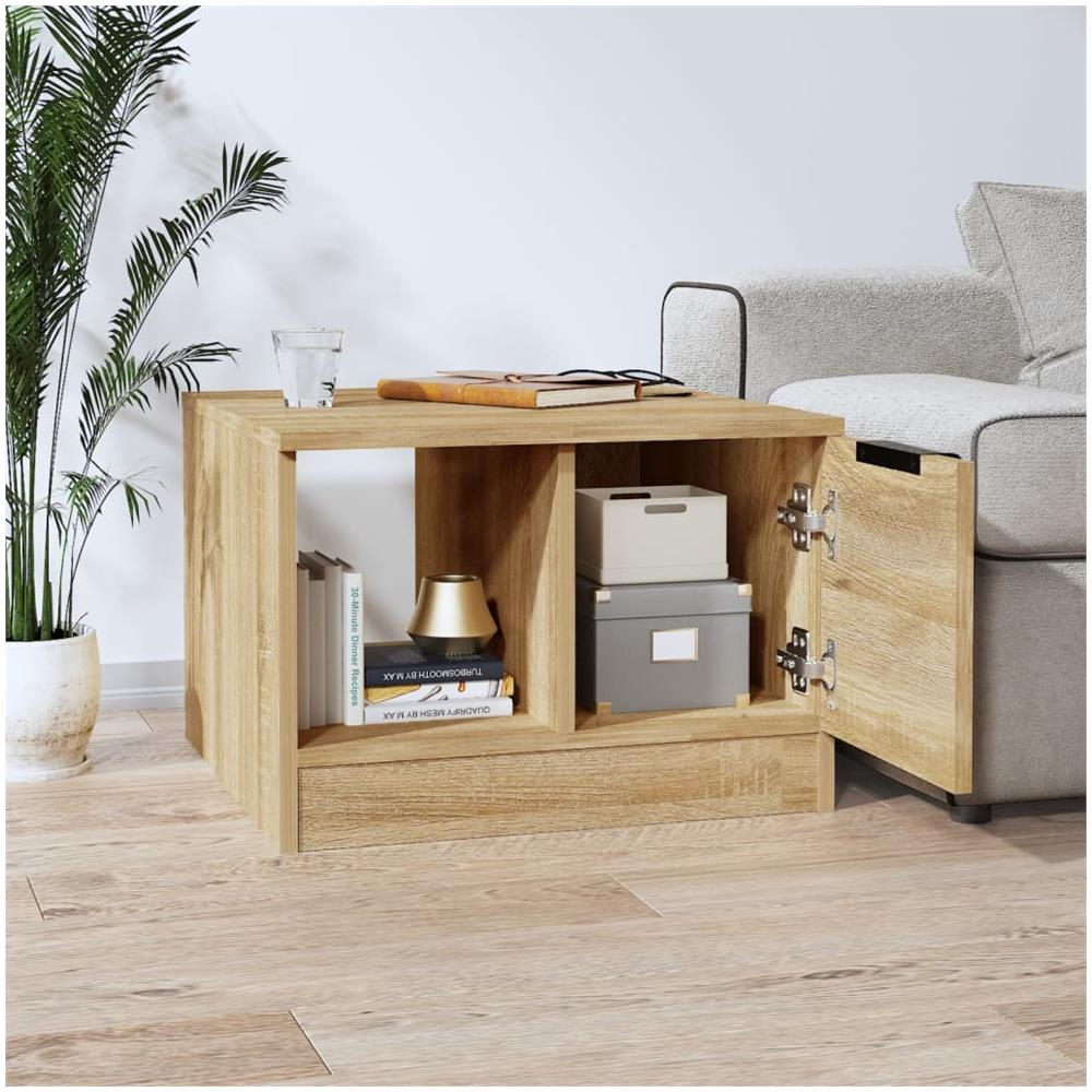 Tavolino Da Salotto Rovere Sonoma 50x50x36 Cm Legno Multistrato - Foto 3