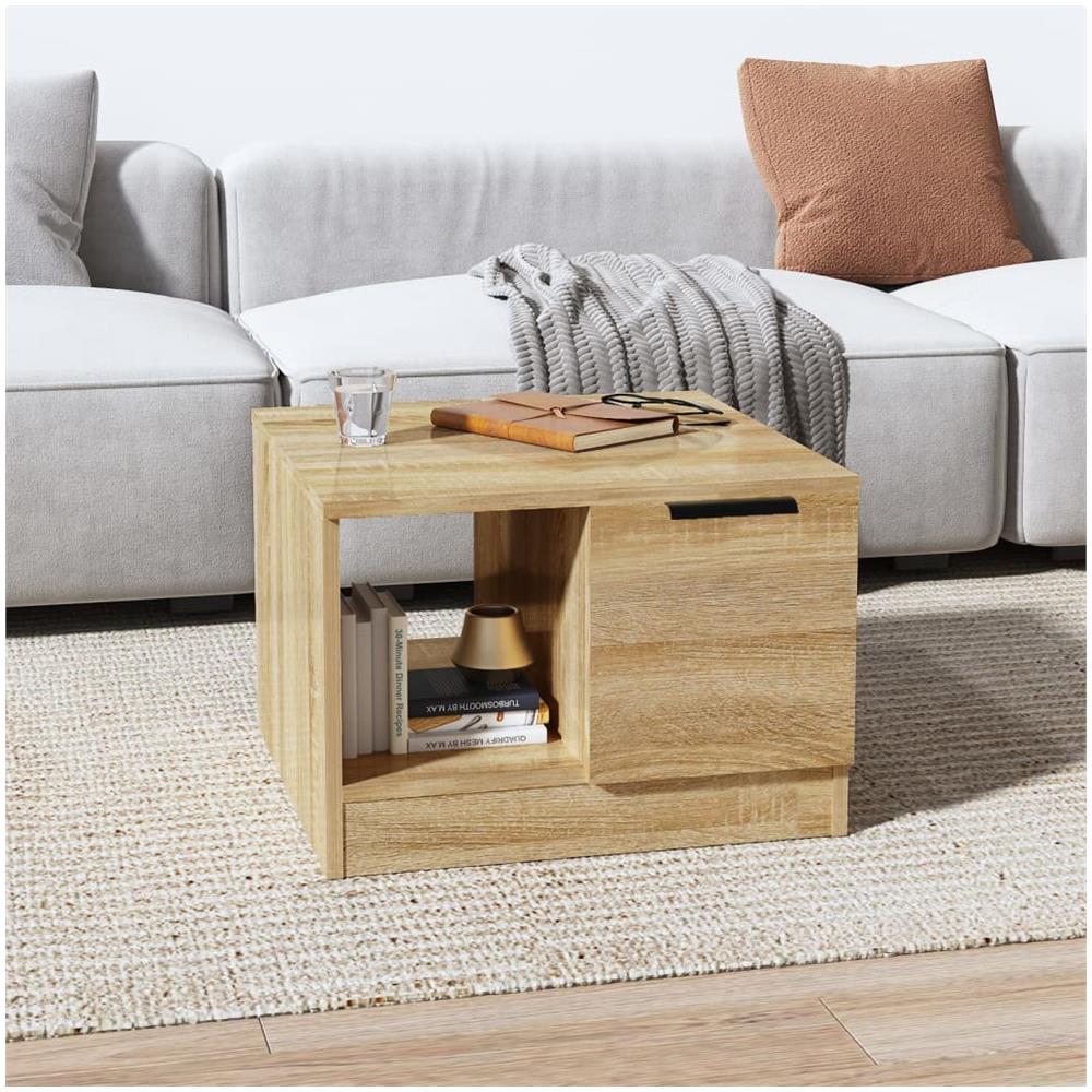 Tavolino Da Salotto Rovere Sonoma 50x50x36 Cm Legno Multistrato - Foto 1