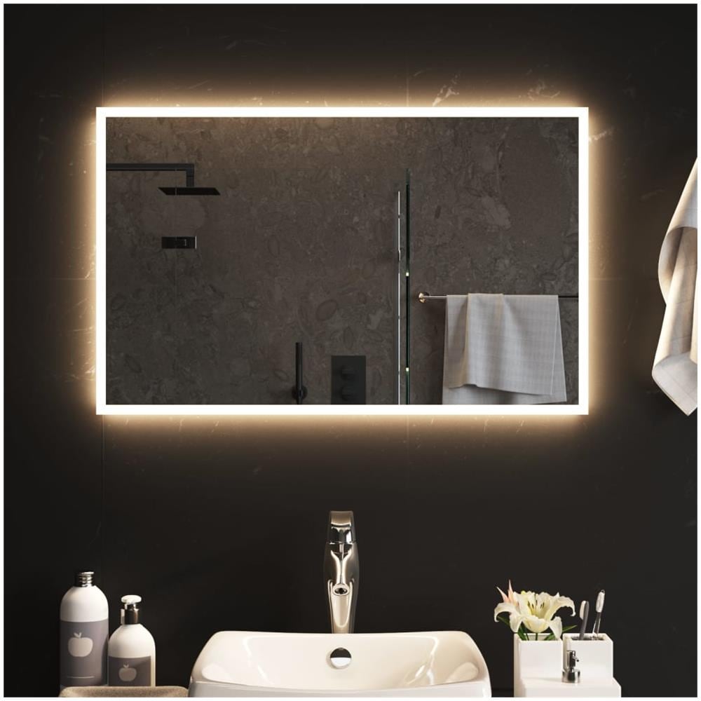 Specchio Da Bagno Con Luci Led 80x50 Cm - Foto 1